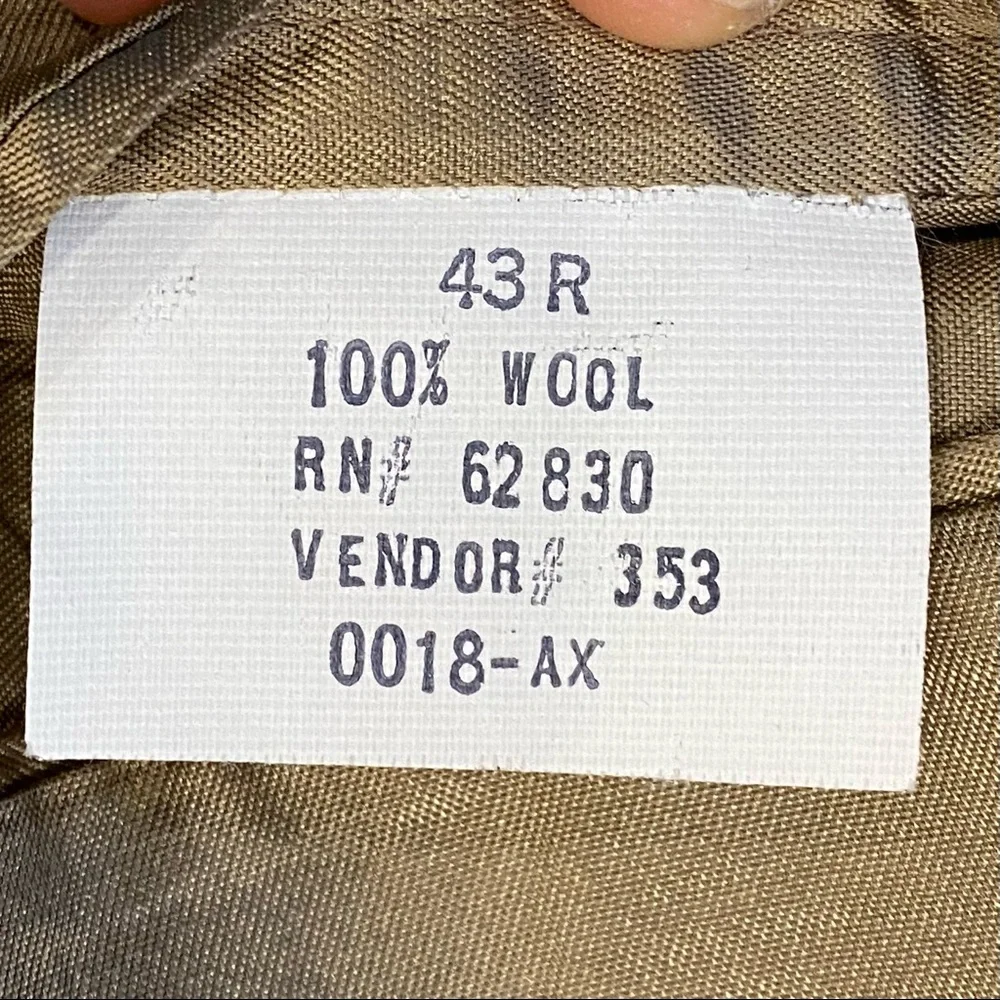 LANDS’ END 43R Brown Herringbone 100% Wool Sports Coat‎